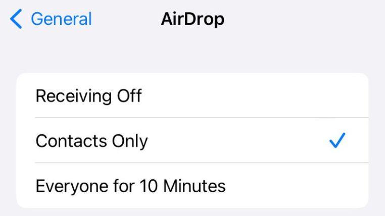 苹果将来会在全球推广AirDrop功能每次最多10分钟限制
