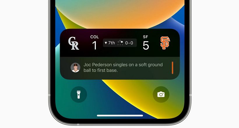 iOS 16.1 加入 Live Sports ：灵动岛显示实时比分功能