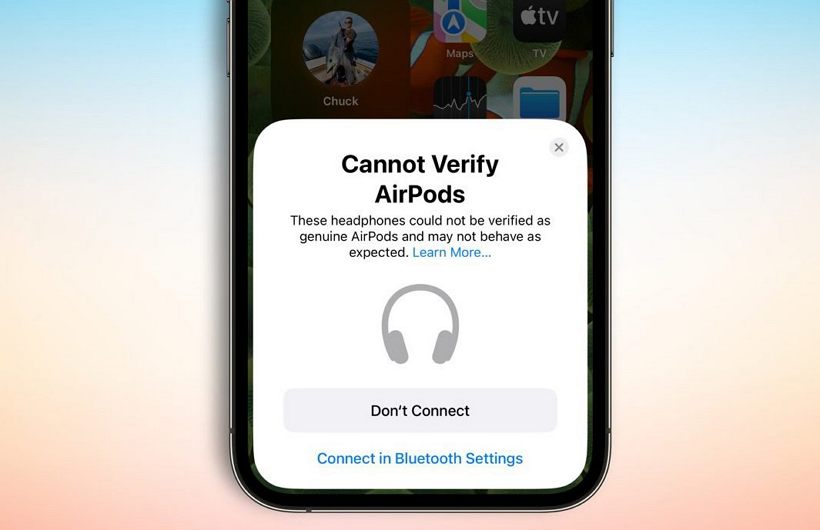 iOS 16 会帮你识别山寨版AirPods：会跳出警告