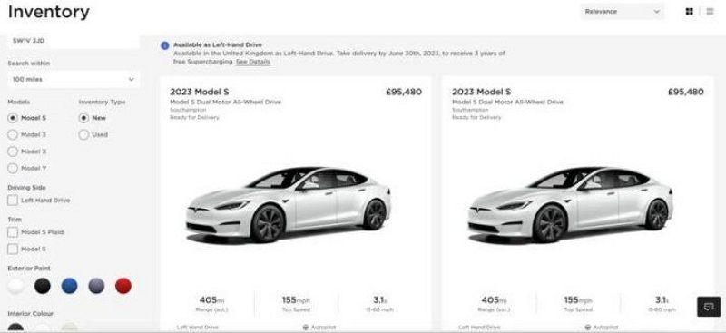 特斯拉宣布将不再生产右舵版 Model S 和 Model X